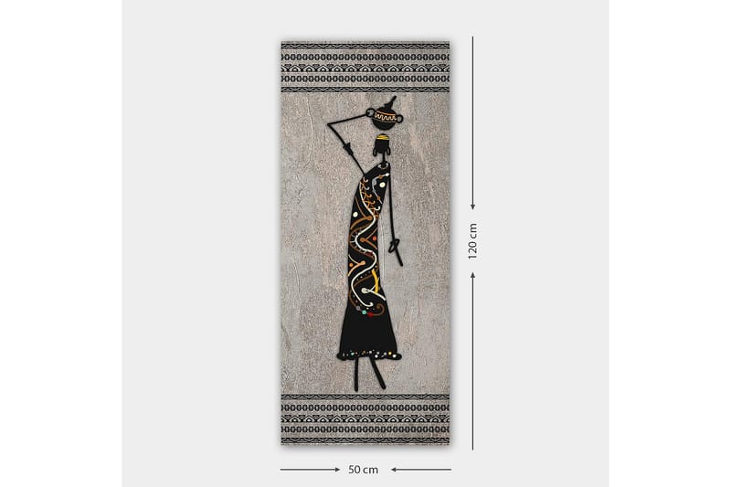Canvastaulu DKY World Cultures Monivärinen - 50x120 cm - Sisustustuotteet - Taulu & taide - Canvas-taulu