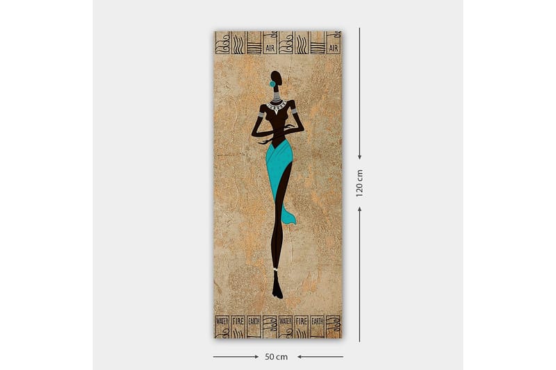 Canvastaulu DKY World Cultures Monivärinen - 50x120 cm - Sisustustuotteet - Taulu & taide - Canvas-taulu