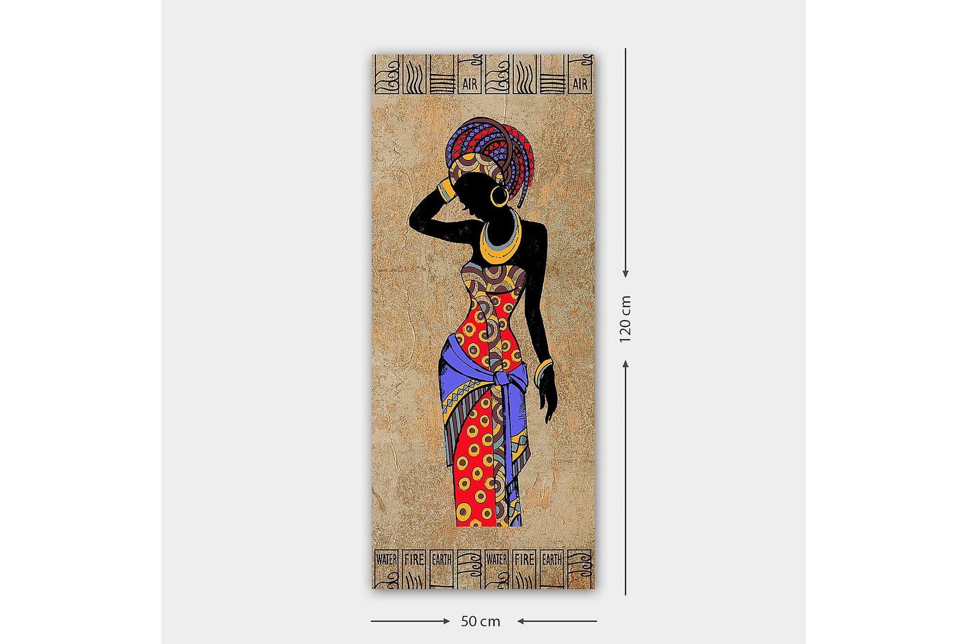 Canvastaulu DKY World Cultures Monivärinen - 50x120 cm - Sisustustuotteet - Taulu & taide - Canvas-taulu