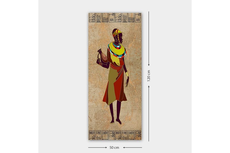 Canvastaulu DKY World Cultures Monivärinen - 50x120 cm - Sisustustuotteet - Taulu & taide - Canvas-taulu