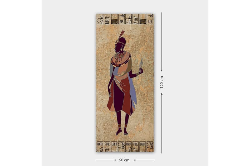 Canvastaulu DKY World Cultures Monivärinen - 50x120 cm - Sisustustuotteet - Taulu & taide - Canvas-taulu