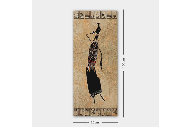 Canvastaulu DKY World Cultures Monivärinen - 50x120 cm - Sisustustuotteet - Taulu & taide - Canvas-taulu