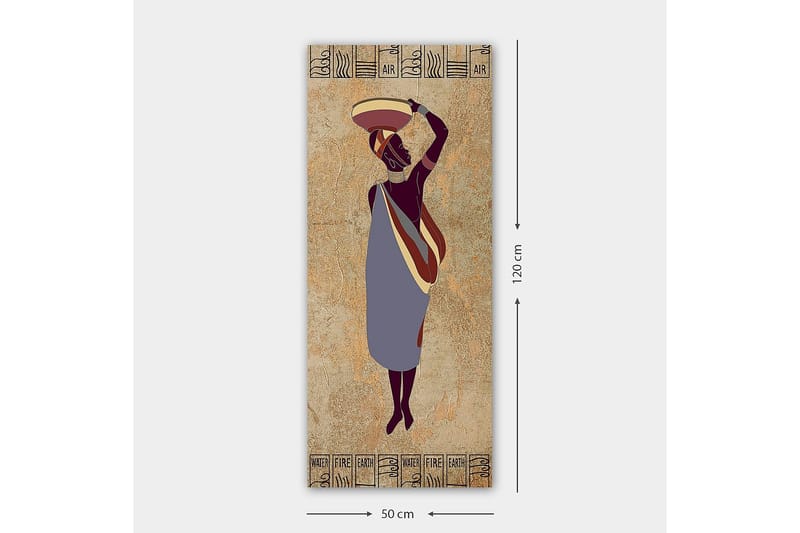 Canvastaulu DKY World Cultures Monivärinen - 50x120 cm - Sisustustuotteet - Taulu & taide - Canvas-taulu