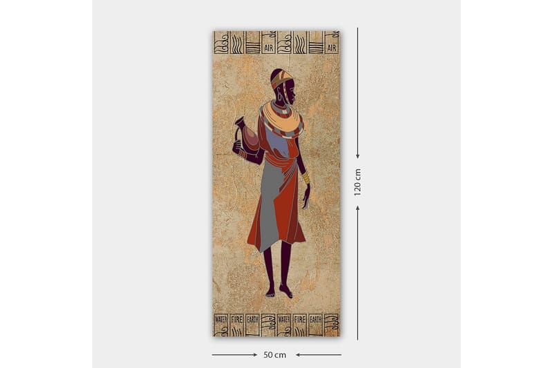 Canvastaulu DKY World Cultures Monivärinen - 50x120 cm - Sisustustuotteet - Taulu & taide - Canvas-taulu