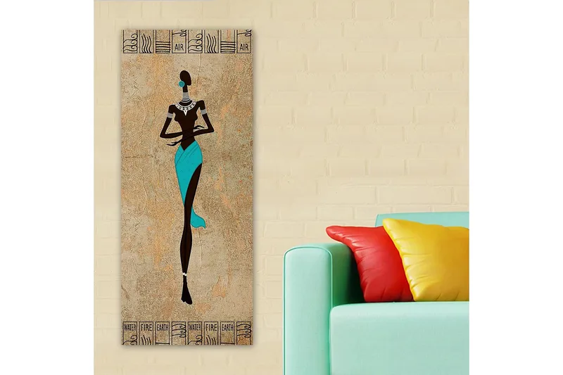 Canvastaulu DKY World Cultures Monivärinen - 50x120 cm - Sisustustuotteet - Taulu & taide - Canvas-taulu