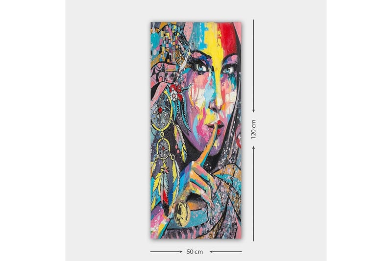 Canvastaulu DKY People Monivärinen - 50x120 cm - Sisustustuotteet - Taulu & taide - Canvas-taulu