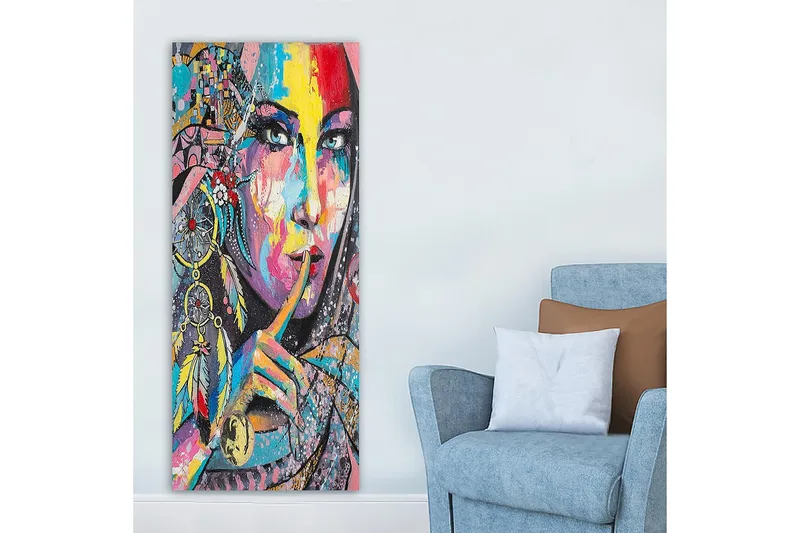 Canvastaulu DKY People Monivärinen - 50x120 cm - Sisustustuotteet - Taulu & taide - Canvas-taulu