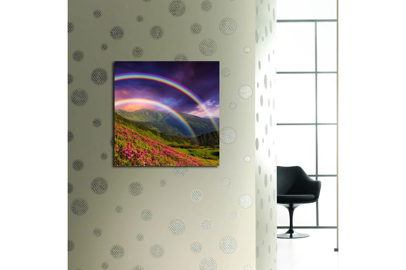 Canvastaulu Floral Monivärinen - 45x45 cm - Sisustustuotteet - Taulu & taide - Canvas-taulu