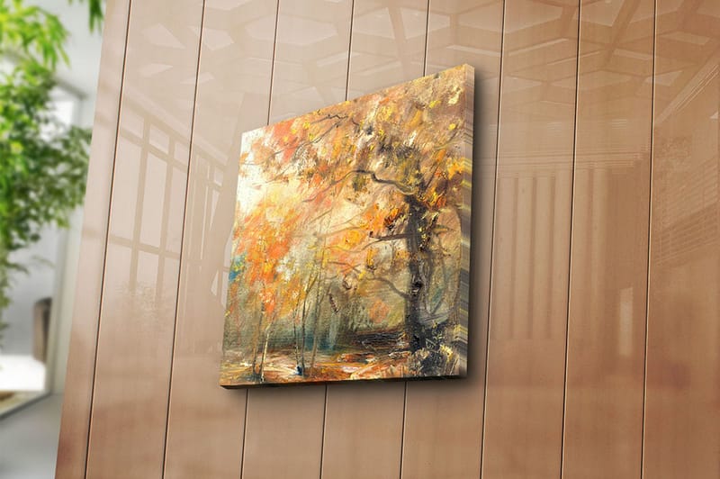 Canvastaulu Floral Monivärinen - 45x45 cm - Sisustustuotteet - Taulu & taide - Canvas-taulu