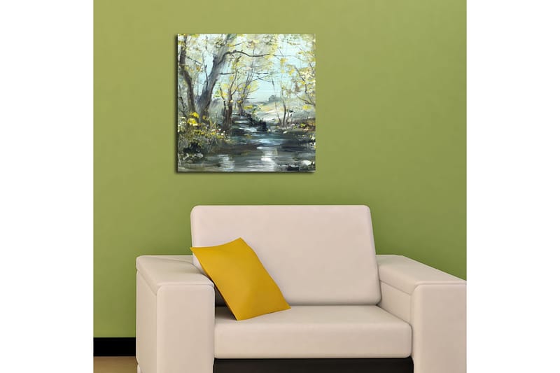 Canvastaulu Floral Monivärinen - 45x45 cm - Sisustustuotteet - Taulu & taide - Canvas-taulu