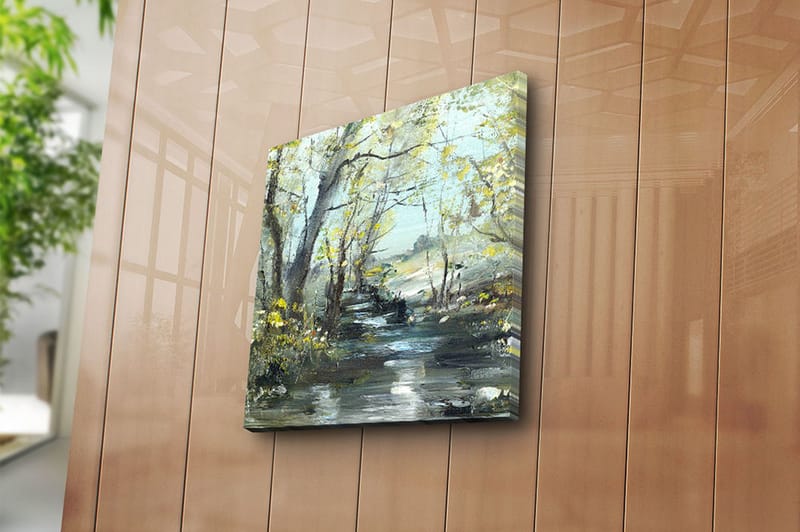 Canvastaulu Floral Monivärinen - 45x45 cm - Sisustustuotteet - Taulu & taide - Canvas-taulu