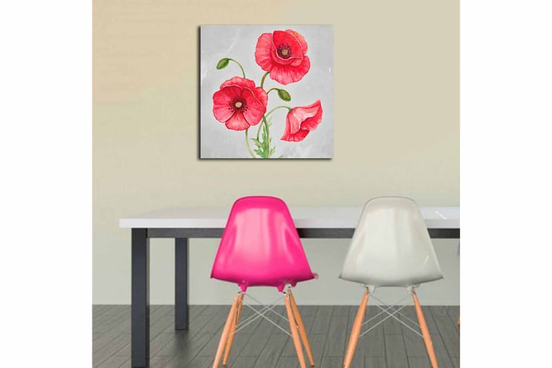 Canvastaulu Floral Monivärinen - 45x45 cm - Sisustustuotteet - Taulu & taide - Canvas-taulu