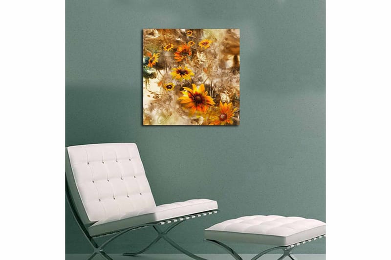Canvastaulu Floral Monivärinen - 45x45 cm - Sisustustuotteet - Taulu & taide - Canvas-taulu