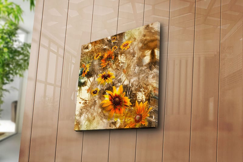 Canvastaulu Floral Monivärinen - 45x45 cm - Sisustustuotteet - Taulu & taide - Canvas-taulu