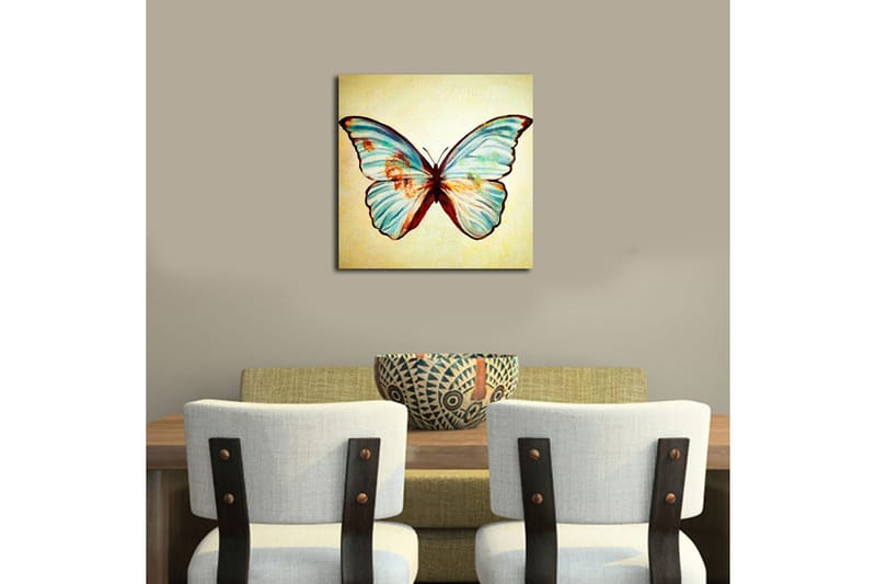 Canvastaulu Floral Monivärinen - 45x45 cm - Sisustustuotteet - Taulu & taide - Canvas-taulu