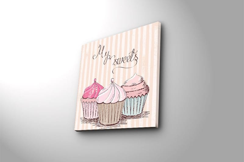 Canvastaulu Floral Monivärinen - 45x45 cm - Sisustustuotteet - Taulu & taide - Canvas-taulu