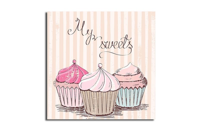 Canvastaulu Floral Monivärinen, 45x45 cm