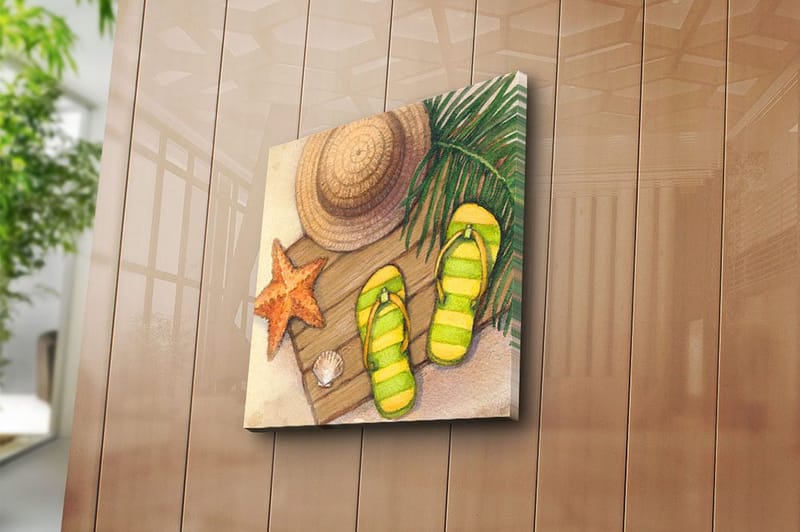 Canvastaulu Floral Monivärinen - 45x45 cm - Sisustustuotteet - Taulu & taide - Canvas-taulu