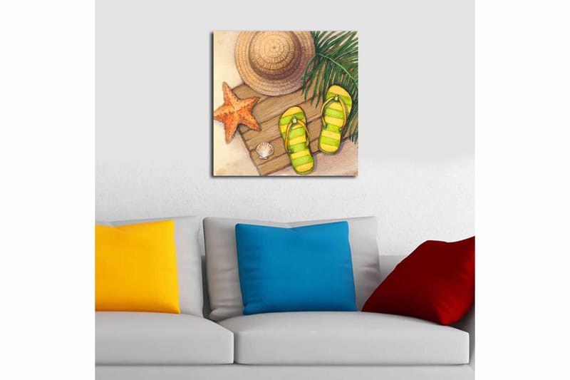 Canvastaulu Floral Monivärinen - 45x45 cm - Sisustustuotteet - Taulu & taide - Canvas-taulu