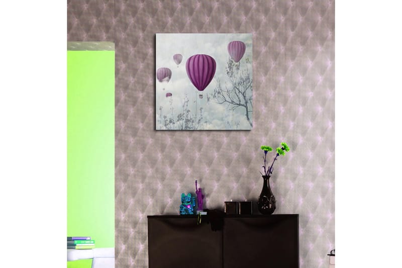 Canvastaulu Floral Monivärinen - 45x45 cm - Sisustustuotteet - Taulu & taide - Canvas-taulu