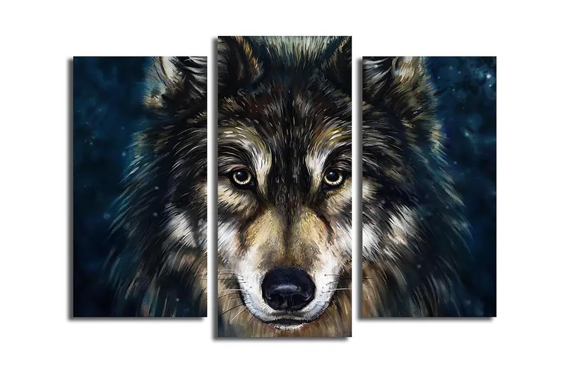 Canvastaulu Kitchen 3-pak Monivärinen, 20x39 cm