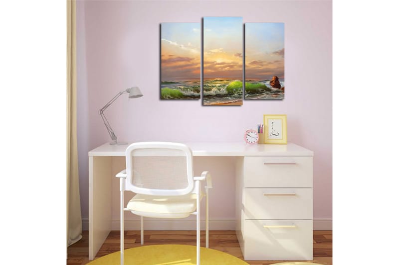Canvastaulu Kitchen 3-pak Monivärinen - 20x39 cm - Sisustustuotteet - Taulu & taide - Canvas-taulu