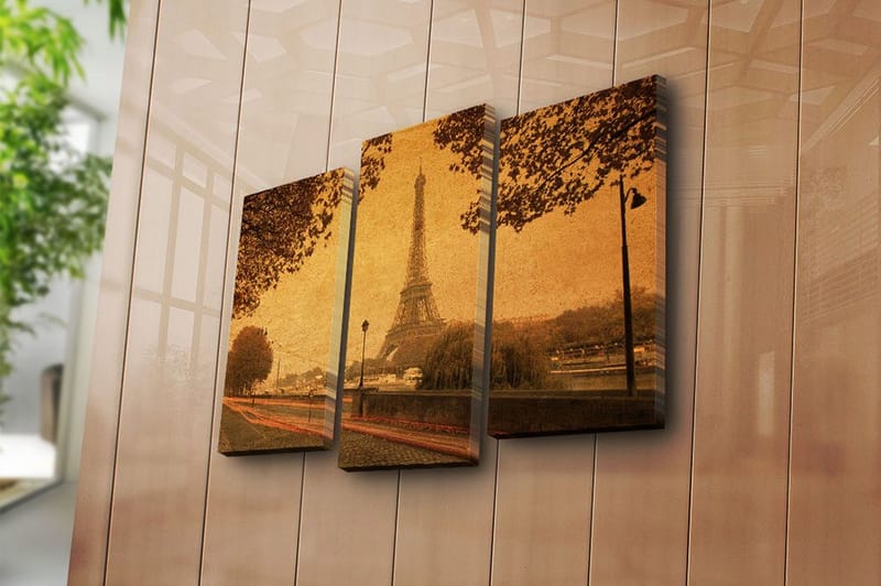 Canvastaulu Kitchen 3-pak Monivärinen - 20x39 cm - Sisustustuotteet - Taulu & taide - Canvas-taulu