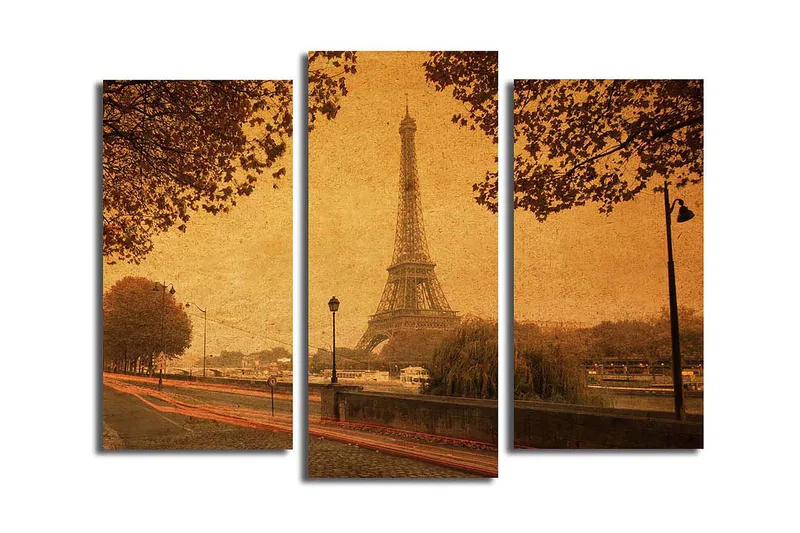 Canvastaulu Kitchen 3-pak Monivärinen, 20x39 cm