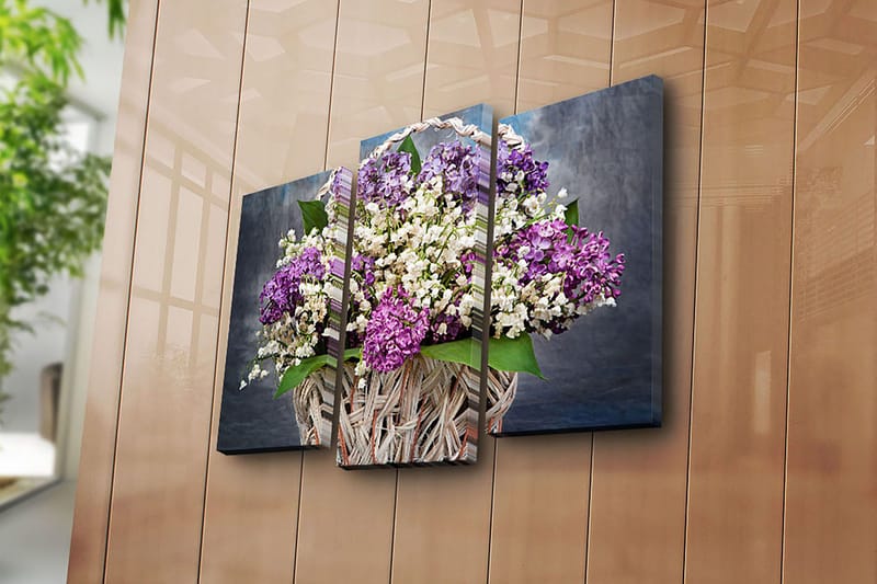 Canvastaulu Kitchen 3-pak Monivärinen - 20x39 cm - Sisustustuotteet - Taulu & taide - Canvas-taulu