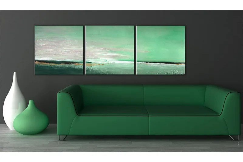 Canvastaulu Meri - Vihreä ranta115x05 cm - Artgeist sp. z o. o. - Sisustustuotteet - Taulu & taide - Canvas-taulu