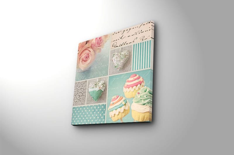 Canvastaulu Monivärinen - 45x45 cm - Sisustustuotteet - Taulu & taide - Canvas-taulu