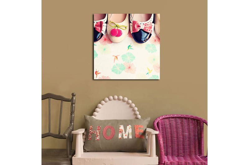 Canvastaulu Monivärinen - 45x45 cm - Sisustustuotteet - Taulu & taide - Canvas-taulu