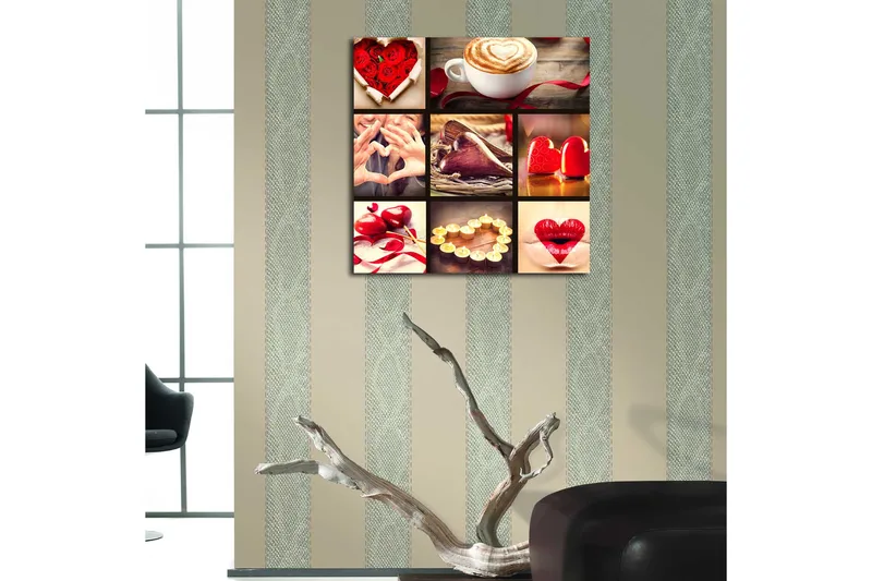 Canvastaulu Monivärinen - 45x45 cm - Sisustustuotteet - Taulu & taide - Canvas-taulu