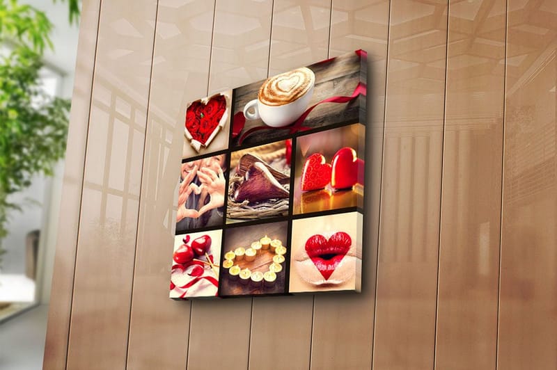 Canvastaulu Monivärinen - 45x45 cm - Sisustustuotteet - Taulu & taide - Canvas-taulu