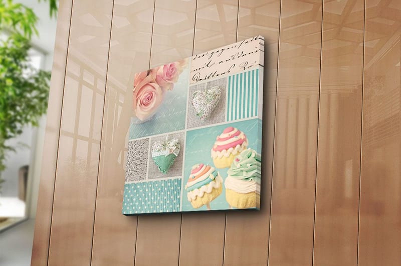 Canvastaulu Monivärinen - 45x45 cm - Sisustustuotteet - Taulu & taide - Canvas-taulu