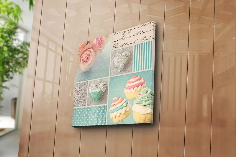 Canvastaulu Monivärinen - 45x45 cm - Sisustustuotteet - Taulu & taide - Canvas-taulu