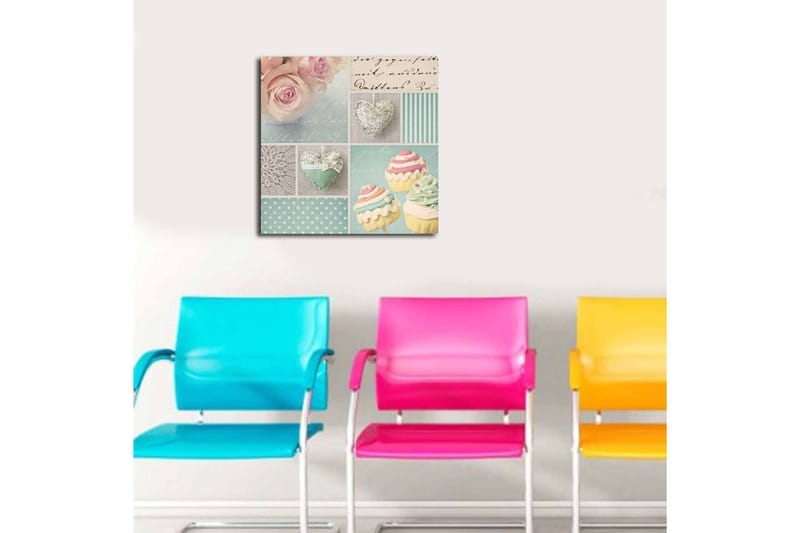 Canvastaulu Monivärinen - 45x45 cm - Sisustustuotteet - Taulu & taide - Canvas-taulu