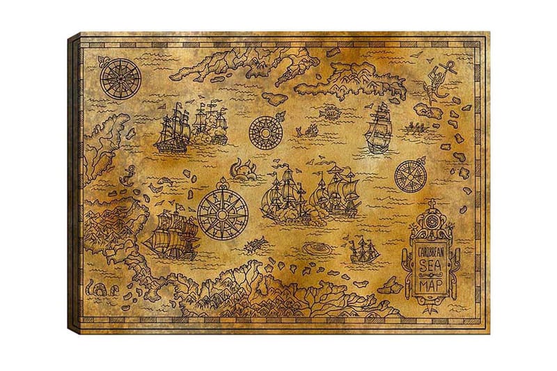 Canvastaulu Monivärinen - 50x70 cm - Sisustustuotteet - Taulu & taide - Canvas-taulu