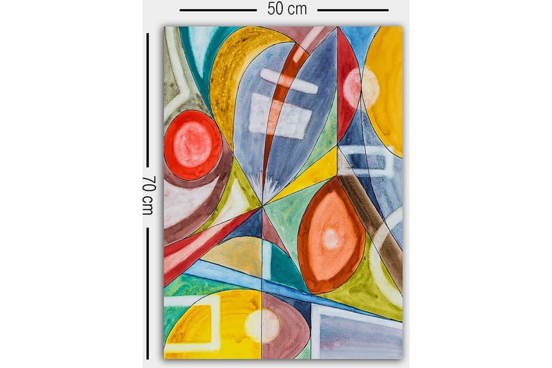 Canvastaulu Monivärinen - 50x70 cm - Sisustustuotteet - Taulu & taide - Canvas-taulu