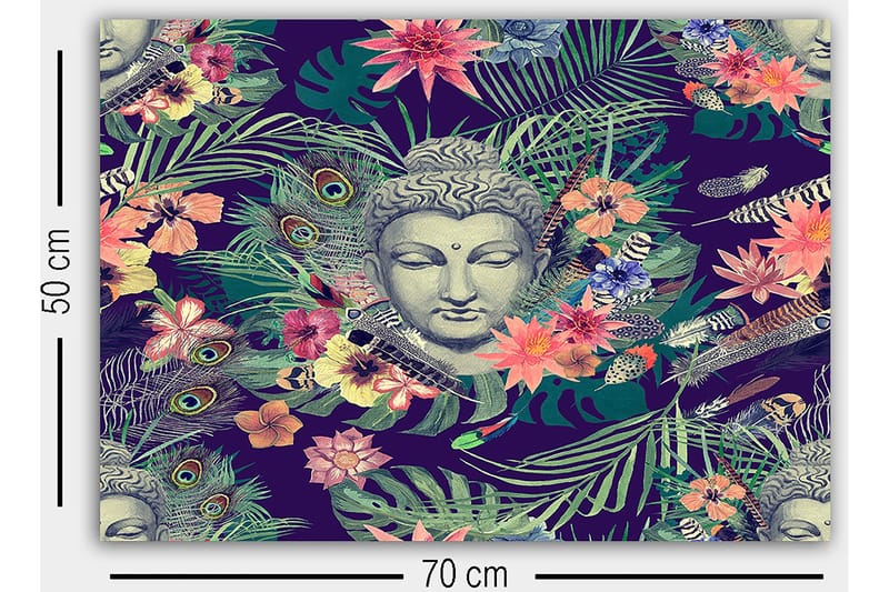 Canvastaulu Monivärinen - 50x70 cm - Sisustustuotteet - Taulu & taide - Canvas-taulu