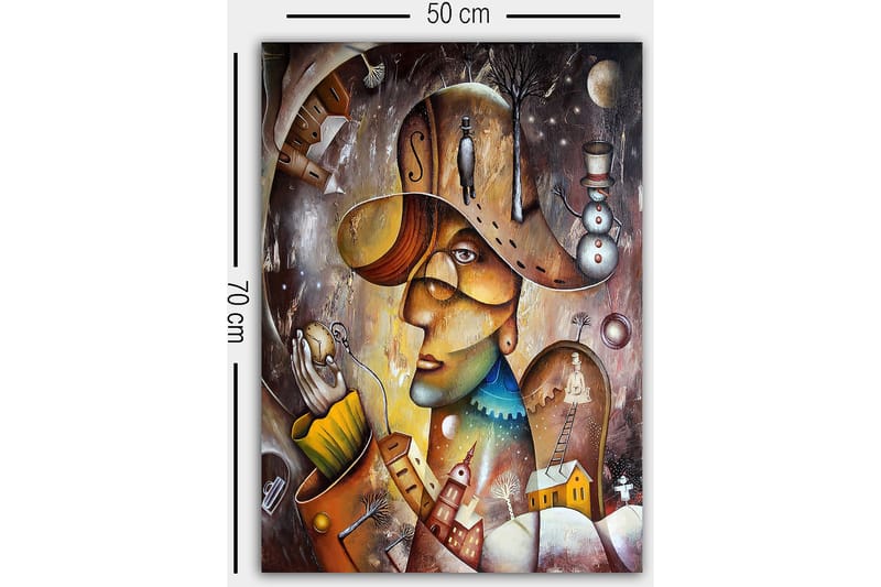 Canvastaulu Monivärinen - 50x70 cm - Sisustustuotteet - Taulu & taide - Canvas-taulu