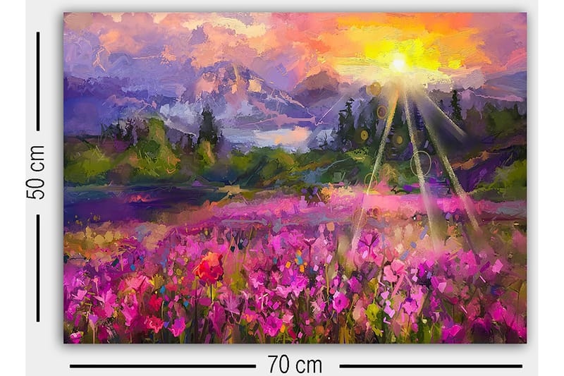 Canvastaulu Monivärinen - 50x70 cm - Sisustustuotteet - Taulu & taide - Canvas-taulu