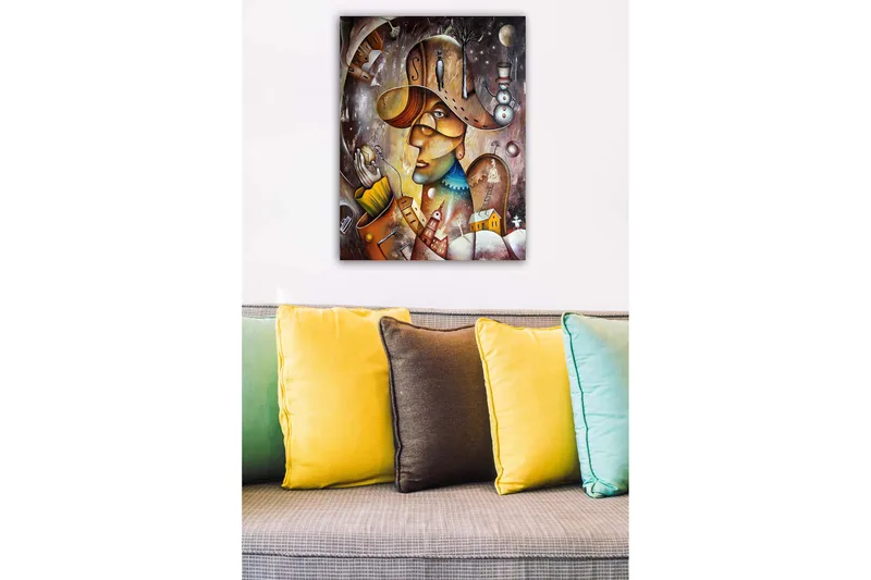 Canvastaulu Monivärinen - 50x70 cm - Sisustustuotteet - Taulu & taide - Canvas-taulu