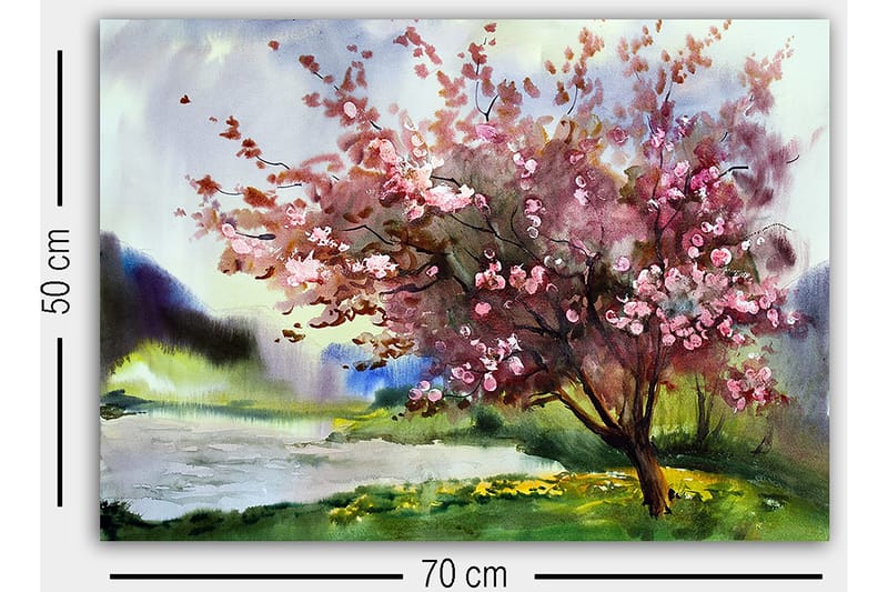 Canvastaulu Monivärinen - 50x70 cm - Sisustustuotteet - Taulu & taide - Canvas-taulu