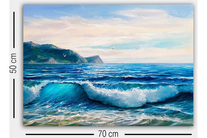 Canvastaulu Monivärinen - 50x70 cm - Sisustustuotteet - Taulu & taide - Canvas-taulu