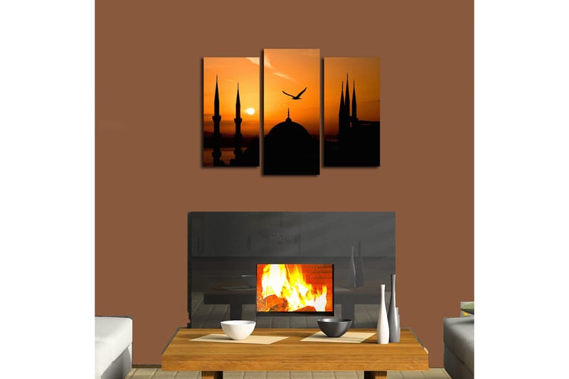 Canvastaulu Music 3-pak Monivärinen - 20x39 cm - Sisustustuotteet - Taulu & taide - Canvas-taulu