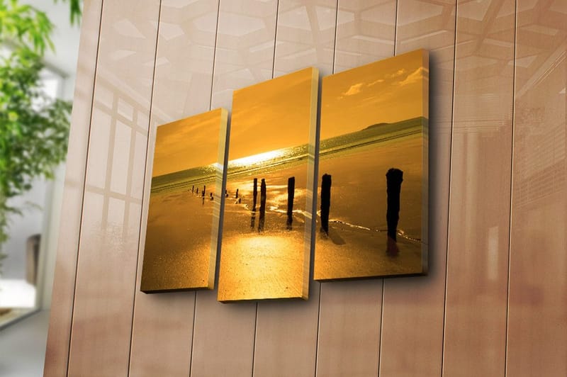 Canvastaulu Music 3-pak Monivärinen - 20x39 cm - Sisustustuotteet - Taulu & taide - Canvas-taulu