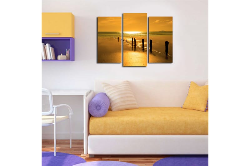 Canvastaulu Music 3-pak Monivärinen - 20x39 cm - Sisustustuotteet - Taulu & taide - Canvas-taulu