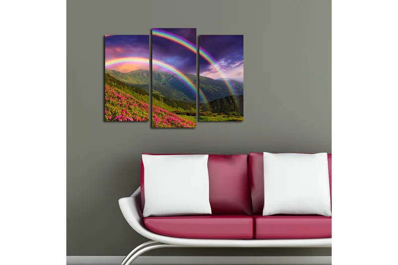 Canvastaulu Nautical 3-pak Monivärinen - 20x39 cm - Sisustustuotteet - Taulu & taide - Canvas-taulu