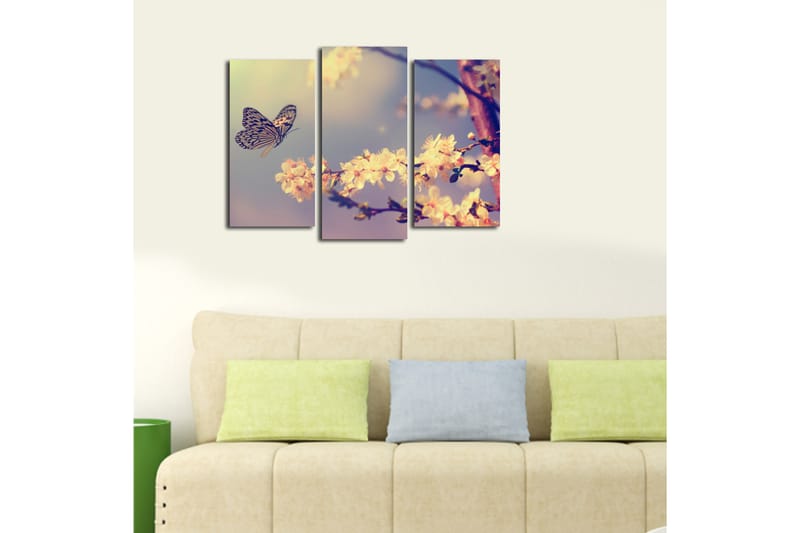 Canvastaulu Scenic 3-pak Monivärinen - 20x39 cm - Sisustustuotteet - Taulu & taide - Canvas-taulu